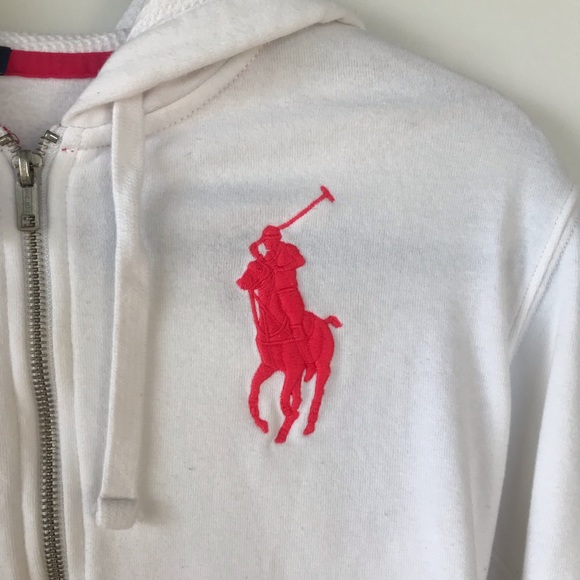 Ralph Lauren White Zip Up - Picture 2 of 4